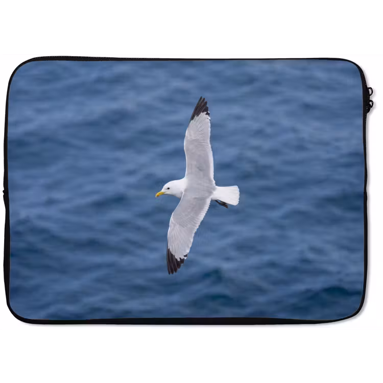 Laptophoes - Zeemeeuw - Oceaan - Blauw — 1