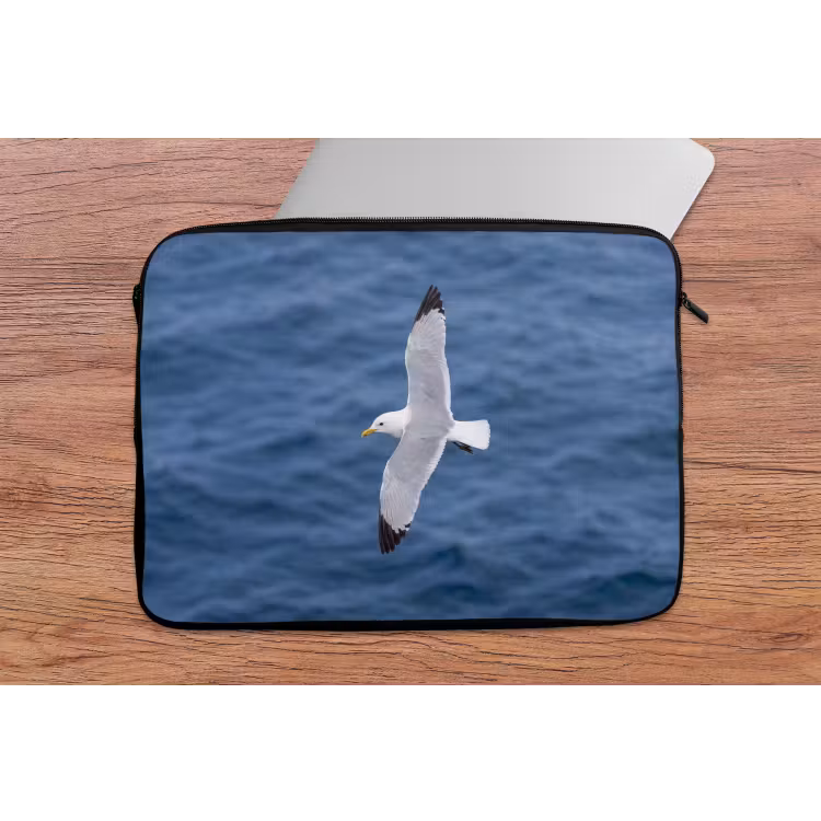 Laptophoes - Zeemeeuw - Oceaan - Blauw — 2