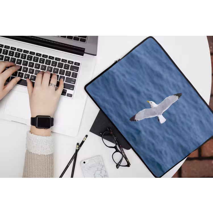 Laptophoes - Zeemeeuw - Oceaan - Blauw — 3