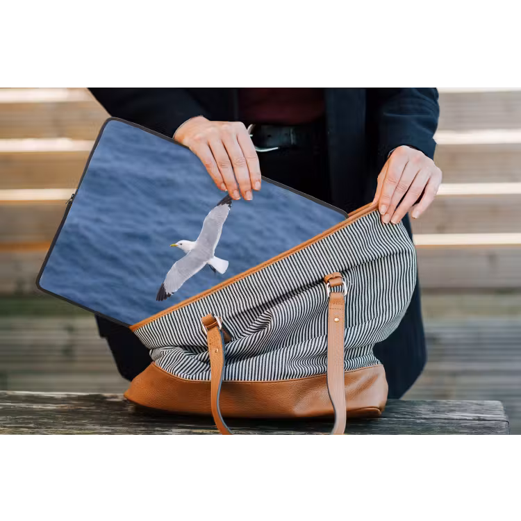 Laptophoes - Zeemeeuw - Oceaan - Blauw — 4
