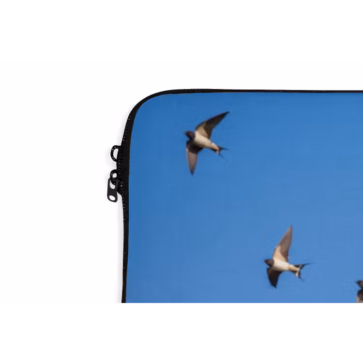 Laptophoes - Zwaluwen - Vliegen - Blauw — 6