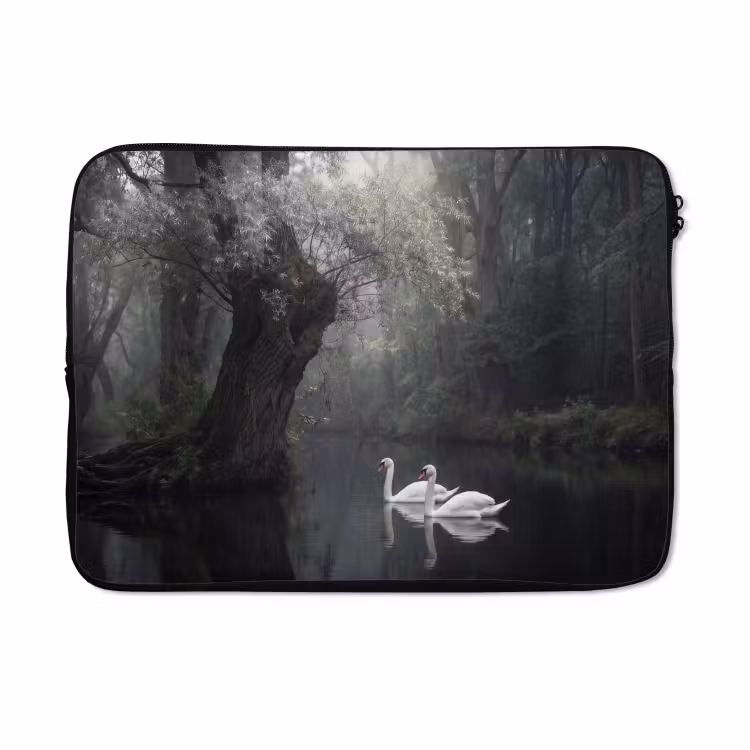 Laptophoes - Zwanen - Rivier - Bos — 5