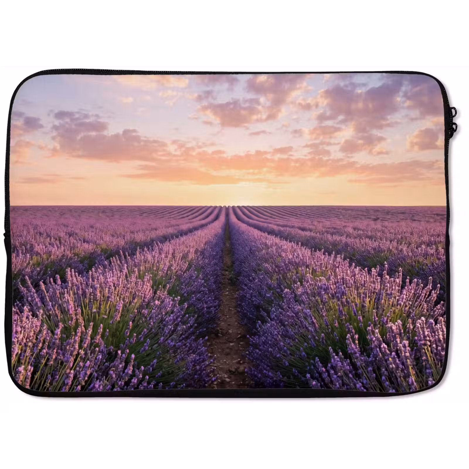 Laptophoes - Landschap - Lavendelveld - Paars — 1