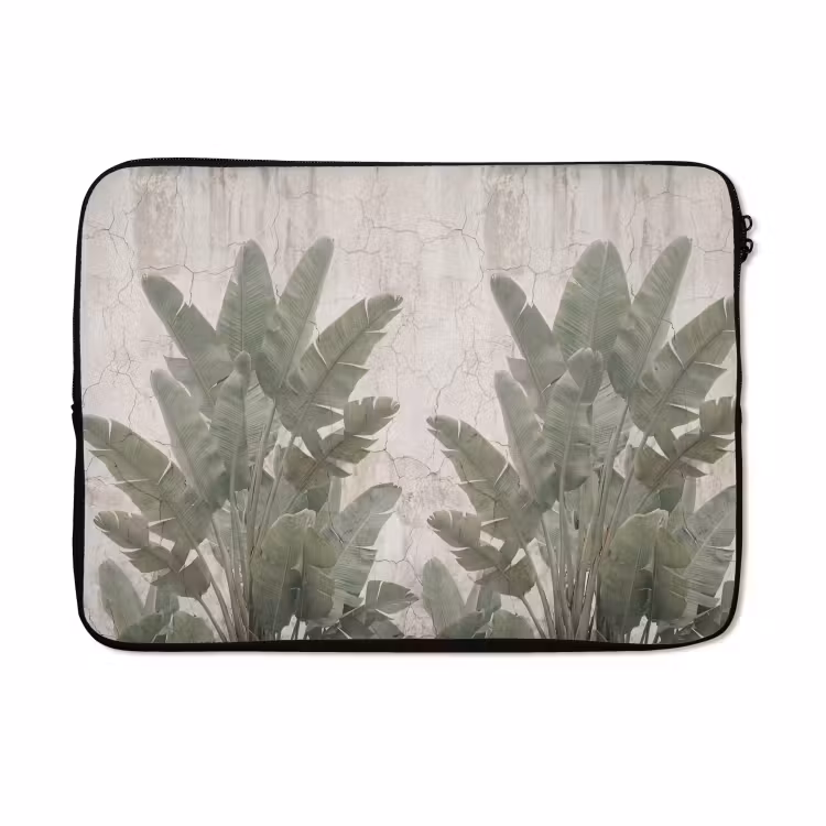 Laptophoes - Bananenbladeren - Beton - Groen — 5