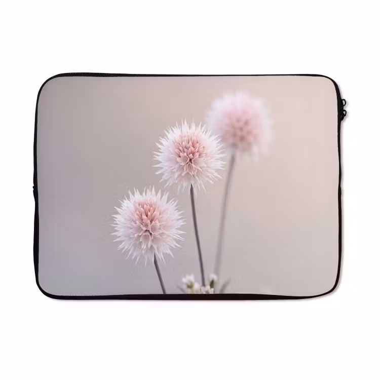 Laptophoes - Bloemen - Bollen - Roze — 5