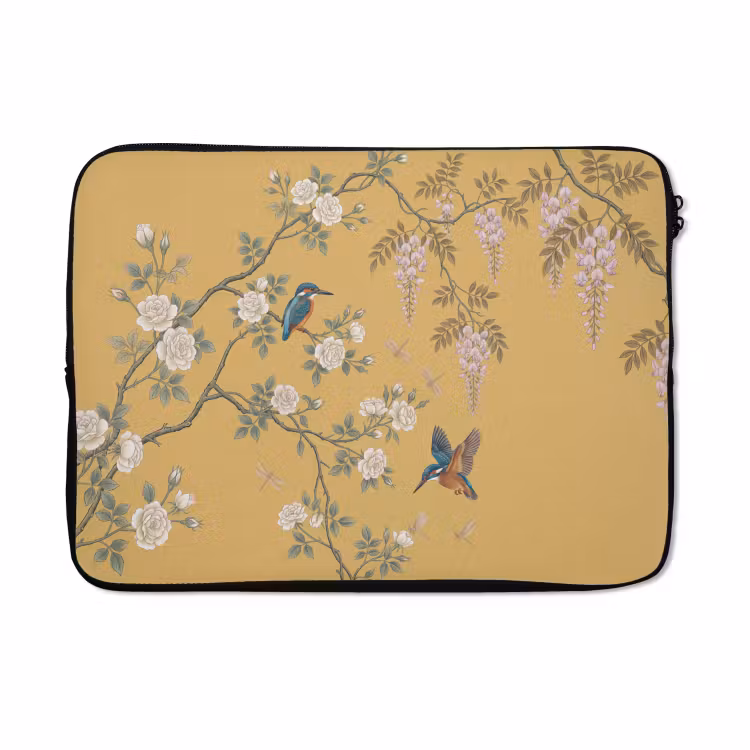 Laptophoes - IJsvogels - Bloesem - Geel — 5