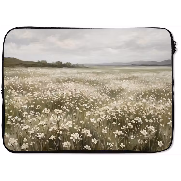 Laptophoes - Illustratie - Landschap - Wit — 1