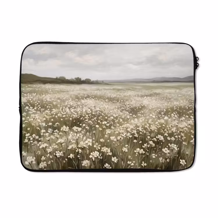 Laptophoes - Illustratie - Landschap - Wit — 5