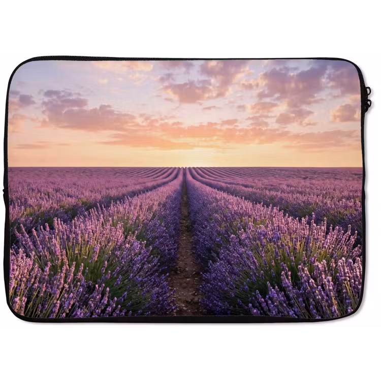 Laptophoes - Landschap - Lavendelveld - Paars — 1