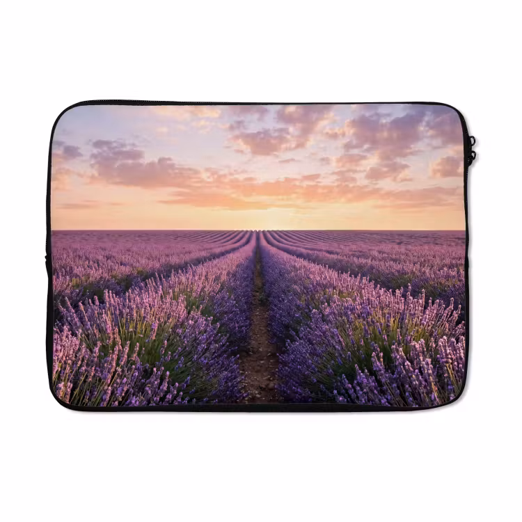 Laptophoes - Landschap - Lavendelveld - Paars — 5