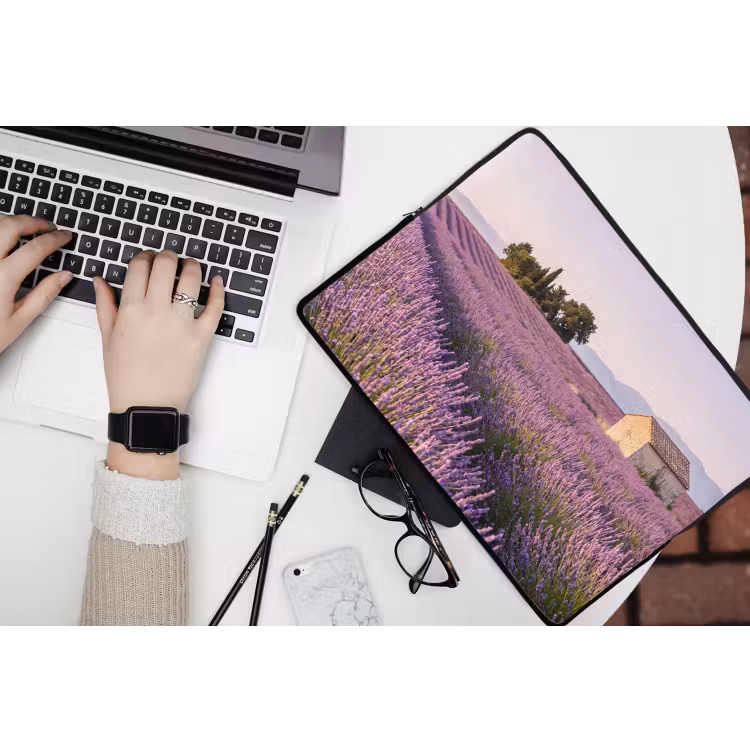 Laptophoes - Lavendel - Landschap - Sereen - Paars — 3