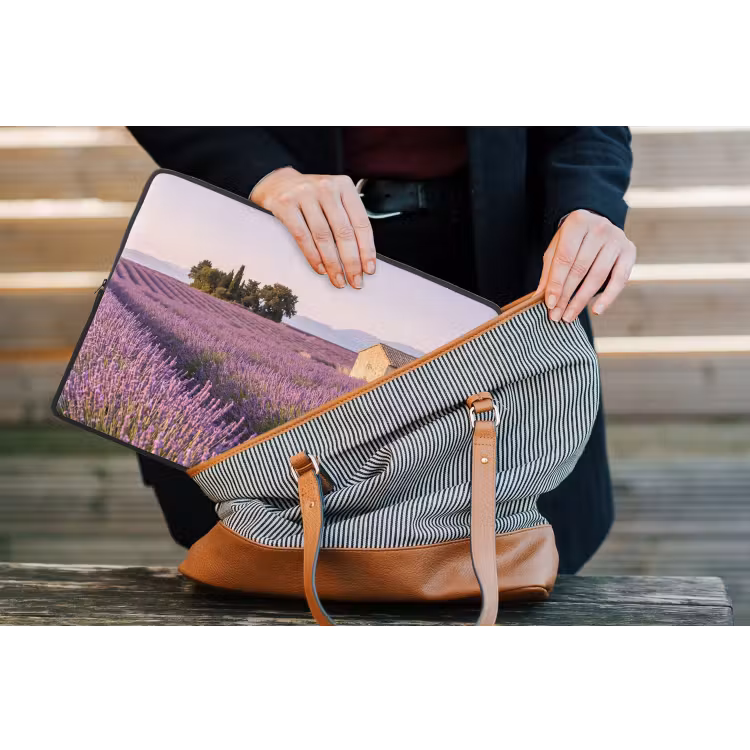 Laptophoes - Lavendel - Landschap - Sereen - Paars — 4
