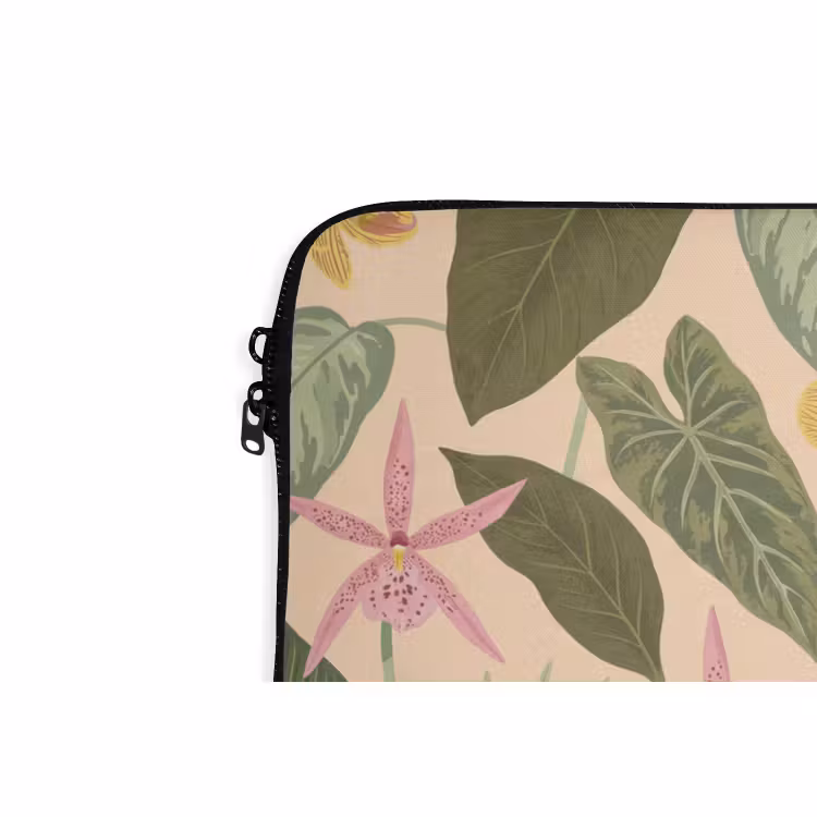 Laptophoes - Patroon - Bloemen - Kleurrijk — 6
