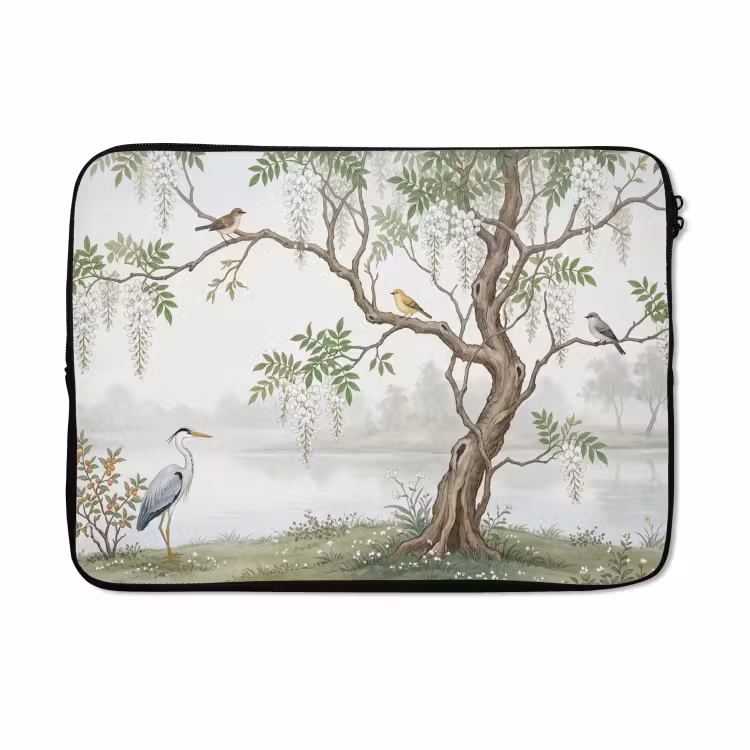 Laptophoes - Reiger - Landschap - Groen — 5