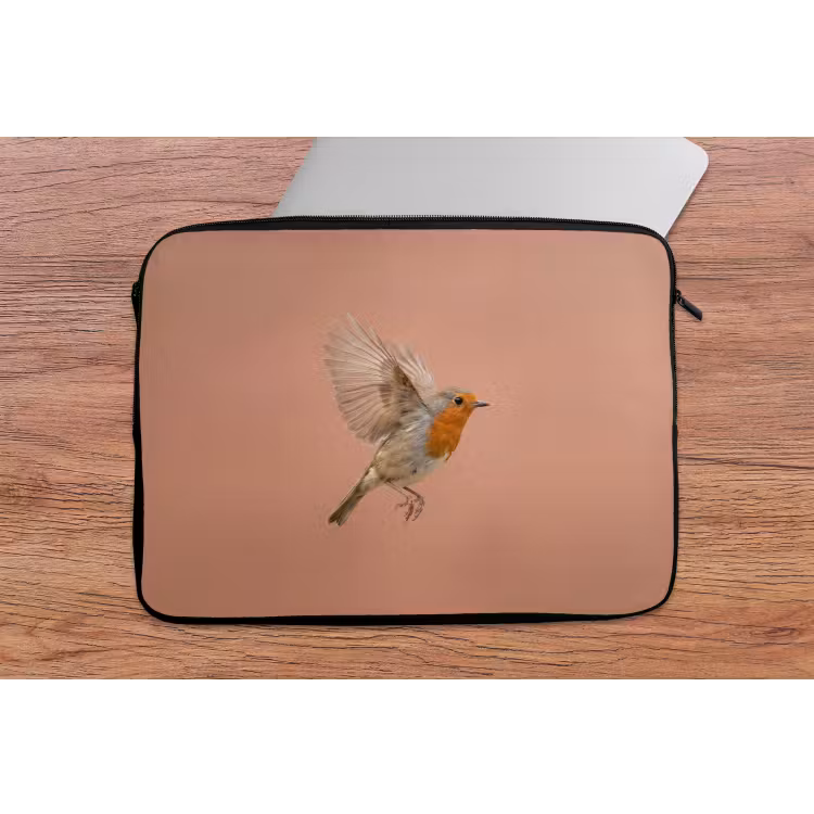 Laptophoes - Roodborst - Natuur - Roze — 2