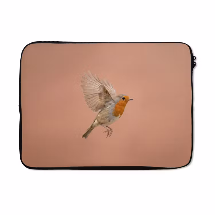 Laptophoes - Roodborst - Natuur - Roze — 5