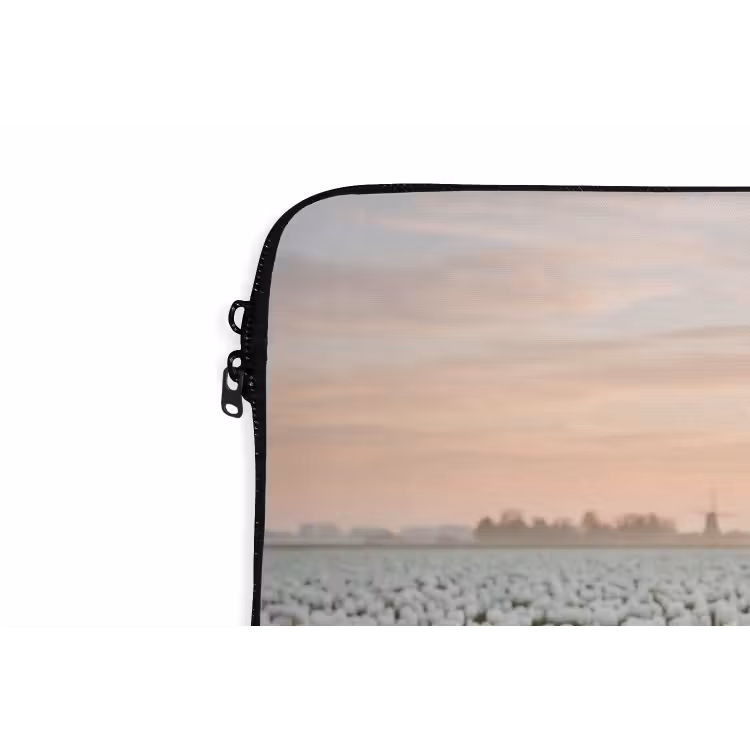 Laptophoes - Tulpen - Landschap - Wit — 6