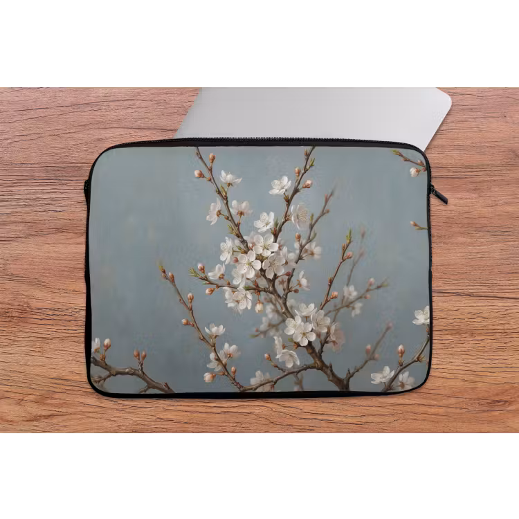 Laptophoes - Botanisch - Stilleven - Blauw — 2