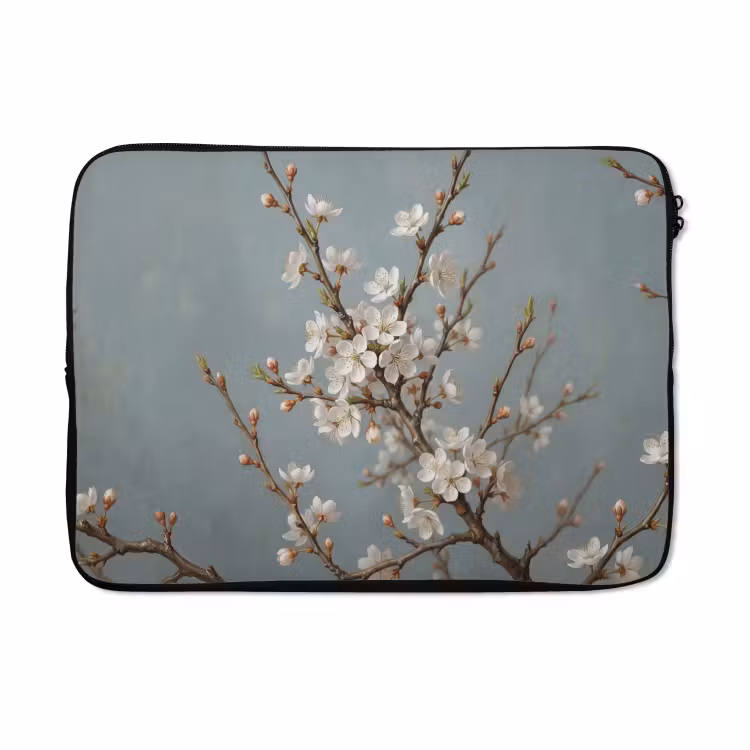 Laptophoes - Botanisch - Stilleven - Blauw — 5