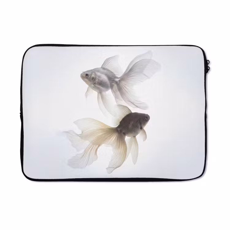 Laptophoes - Goudvissen - Modern - Wit — 5