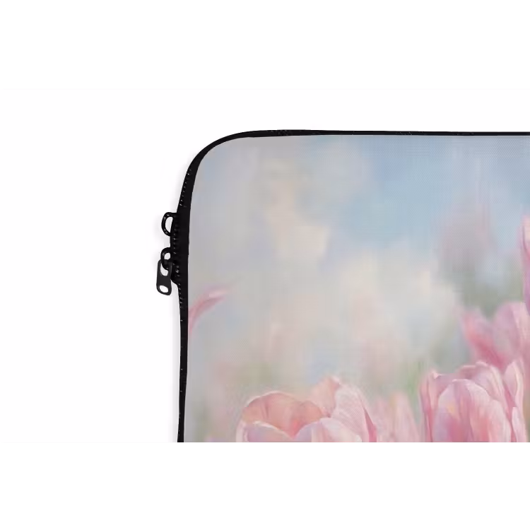 Laptophoes - Tulpen - Veld - Lente - Roze — 6