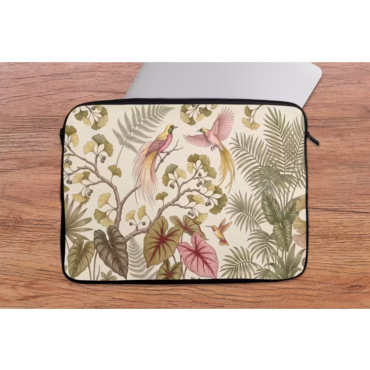 Laptophoes - Vogels - Tropisch - Botanisch - Roze — 2