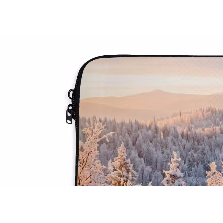 Laptophoes - Bos - Bergen - Goud - Winter - Warm — 6