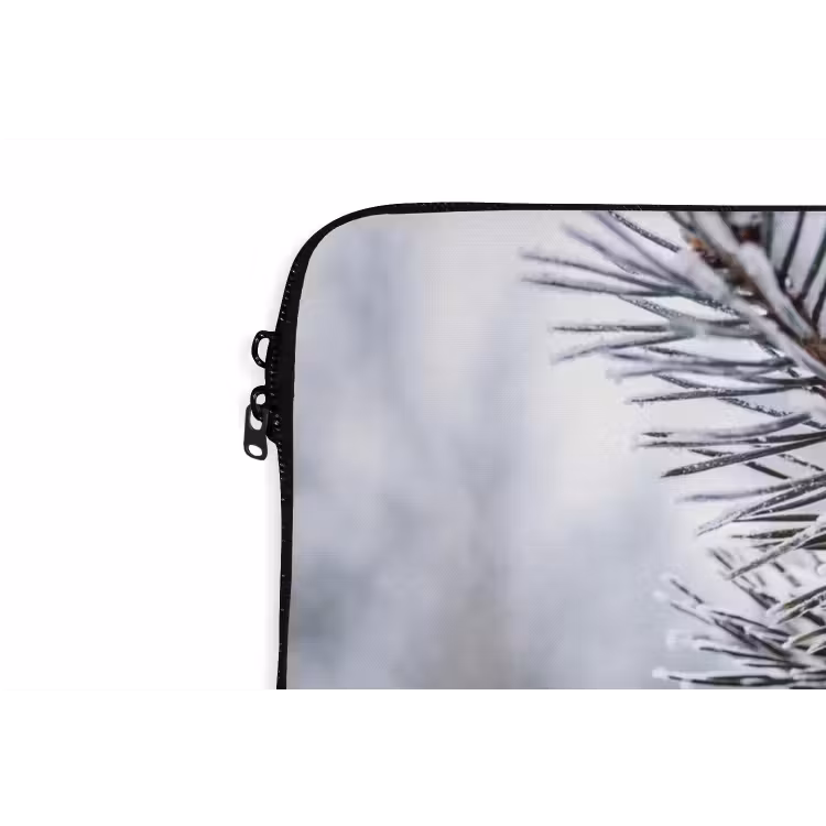 Laptophoes - Dennenappel - Tak - Sneeuw - Winter - Sfeervol — 6