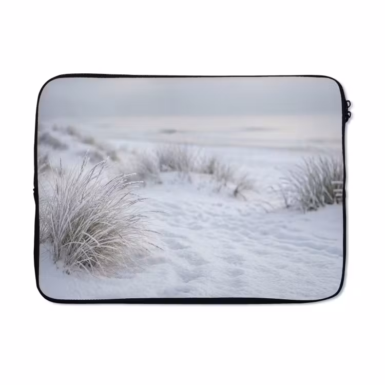 Laptophoes - Duinen - Sneeuw - Strand - Winter - Serene — 5