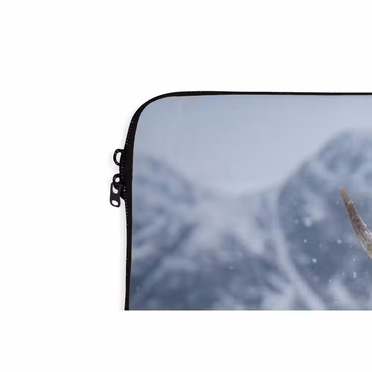 Laptophoes - Schotse Hooglander - Sneeuw - Bergen - Winter — 6
