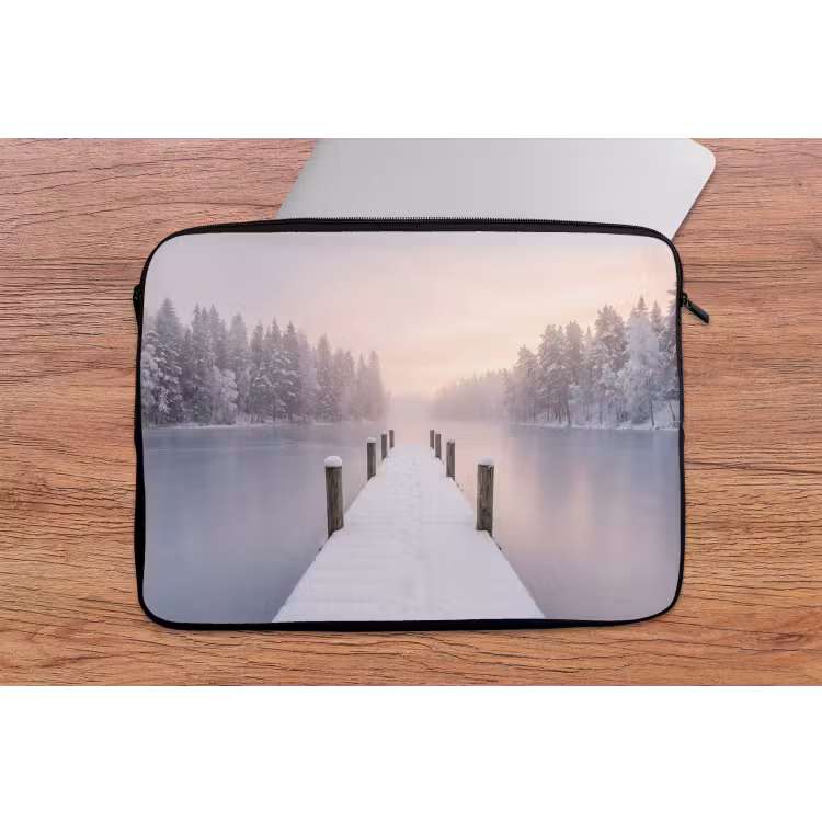 Laptophoes - Steiger - Meer - Mist - Winter - Serene — 2