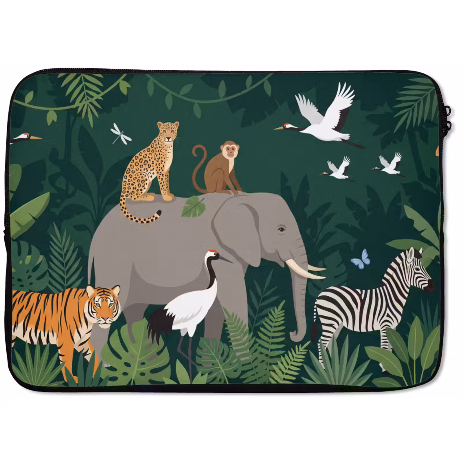 Laptophoes - Tropisch - Jungle - Groen — 1