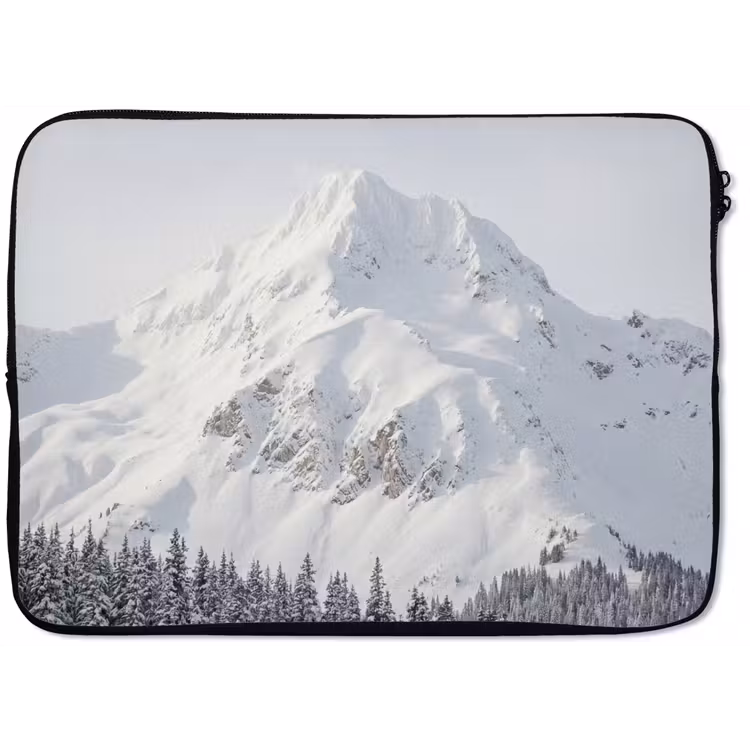 Laptophoes - Berg - Sneeuw - Winter - Natuur - Wit — 1