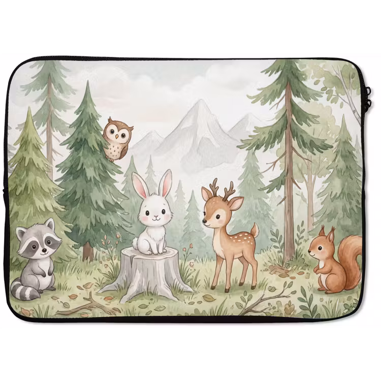 Laptophoes - Bos - Dieren - Groen — 1