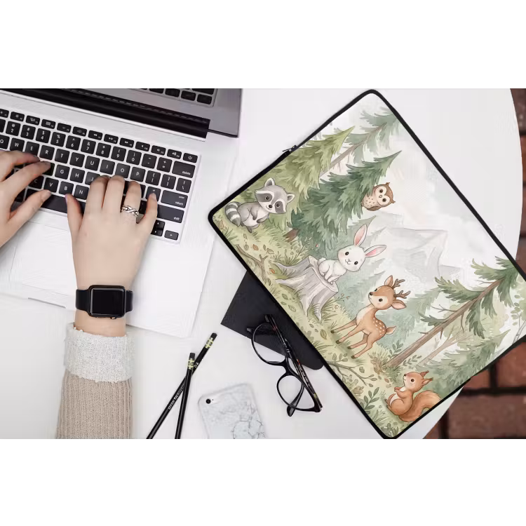 Laptophoes - Bos - Dieren - Groen — 3