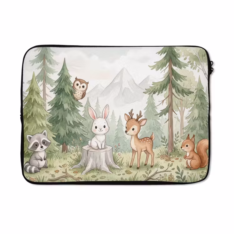 Laptophoes - Bos - Dieren - Groen — 5
