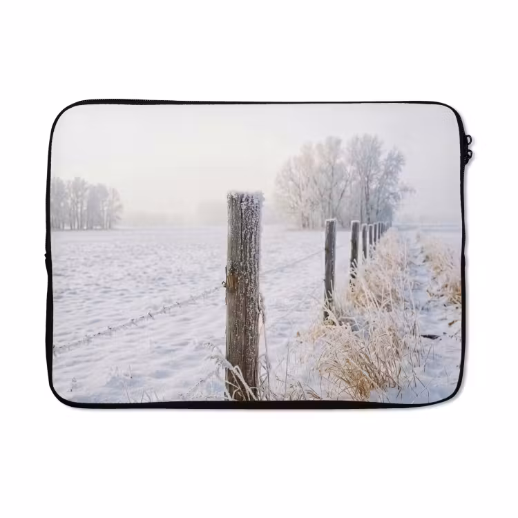 Laptophoes - Hek - Sneeuw - Mist - Platteland - Nostalgisch — 5
