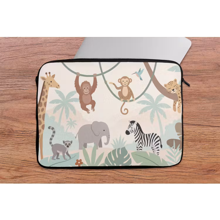 Laptophoes - Jungle - Dieren - Groen — 2