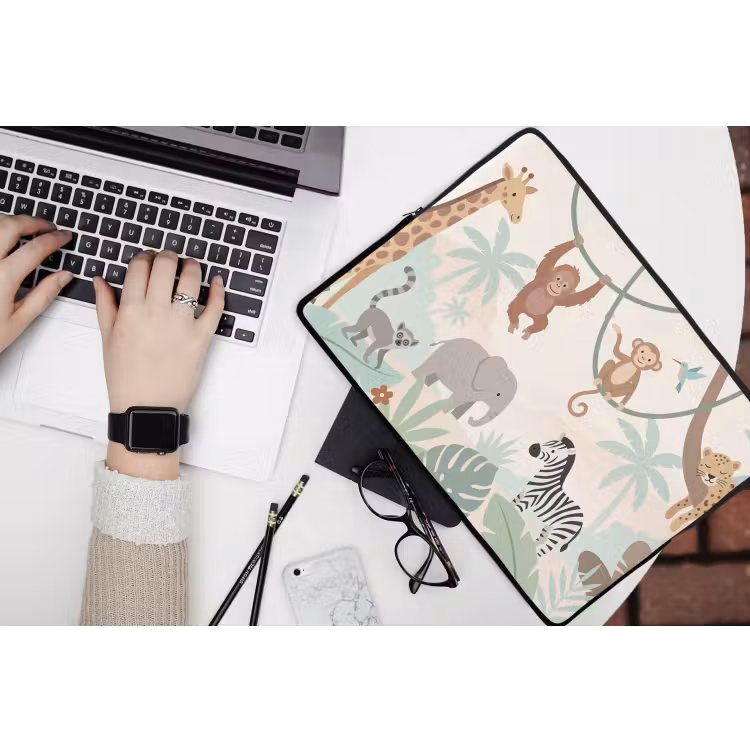 Laptophoes - Jungle - Dieren - Groen — 3