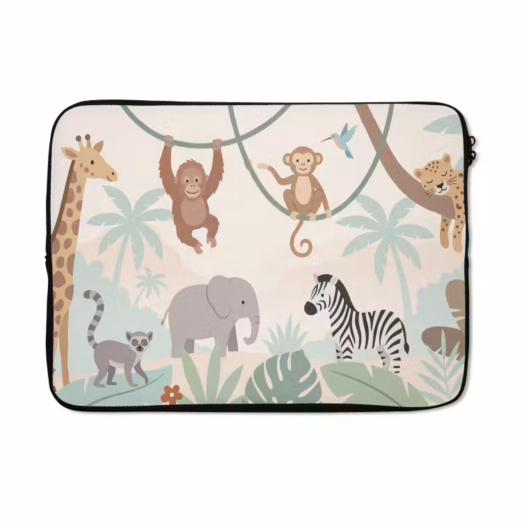 Laptophoes - Jungle - Dieren - Groen — 5
