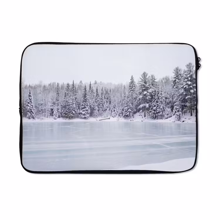 Laptophoes - Meer - Dennen - IJs - Winter - Rustgevend — 5