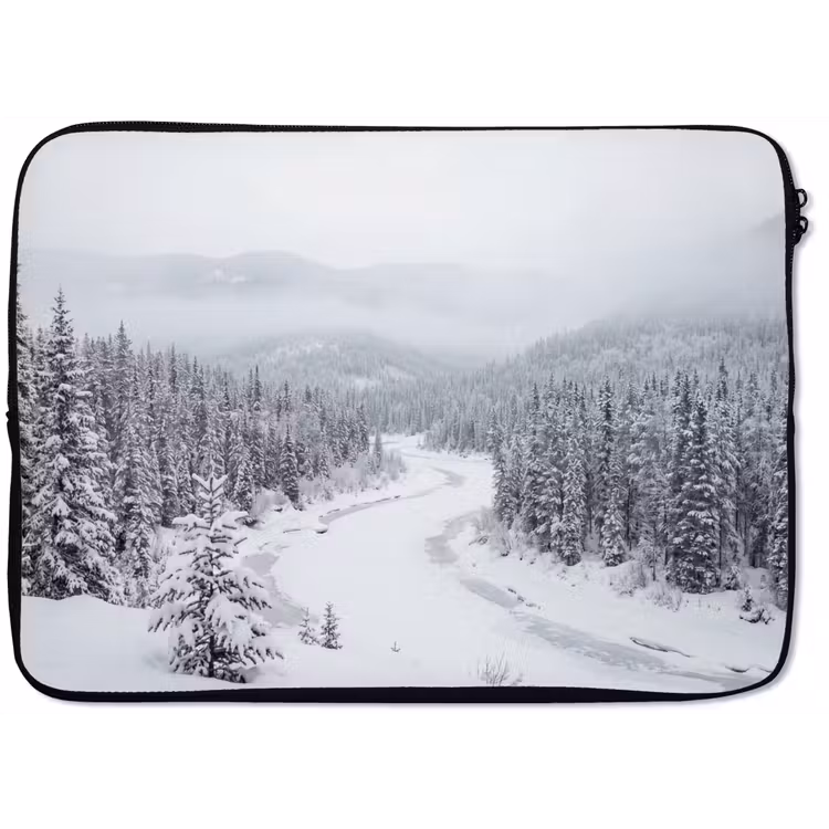 Laptophoes - Rivier - Bevroren - Landschap - Winter — 1