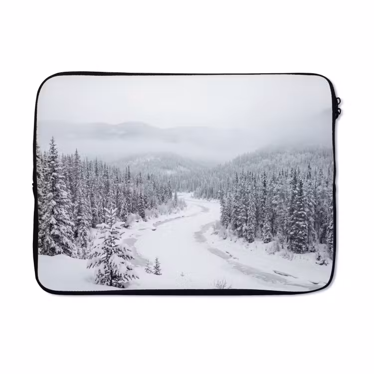 Laptophoes - Rivier - Bevroren - Landschap - Winter — 5