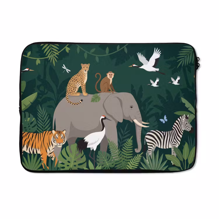 Laptophoes - Tropisch - Jungle - Groen — 5
