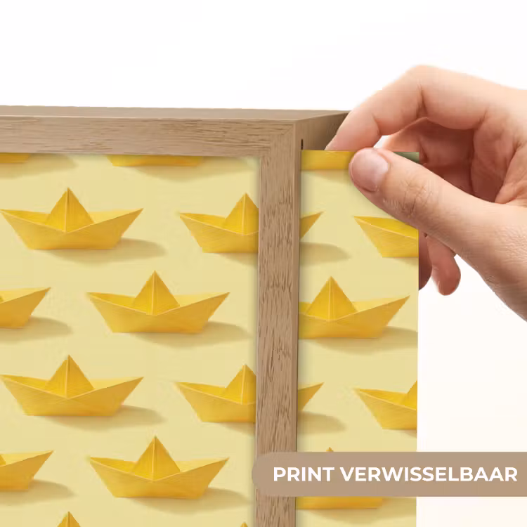 Lightbox - Wandlamp - Bootjes - Origami - Creatief - Geel — 5