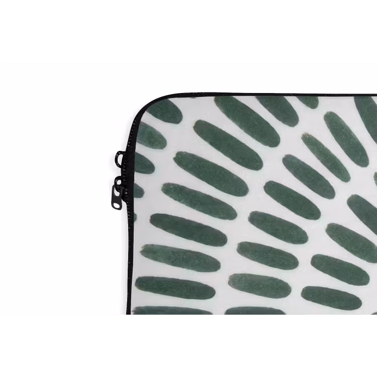 Laptophoes - Abstract - Cirkel - Patroon - Modern - Groen — 6