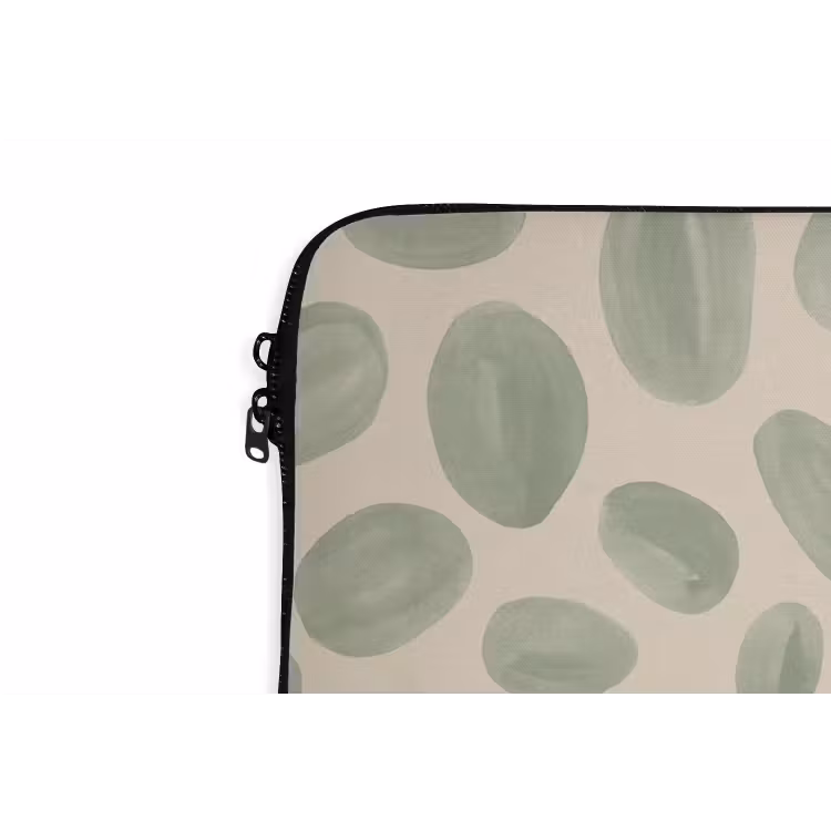 Laptophoes - Abstract - Patroon - Organisch - Groen - Modern — 6