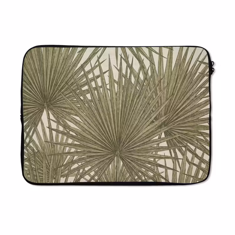Laptophoes - Blad - Tropisch - Patroon - Natuur - Groen — 5