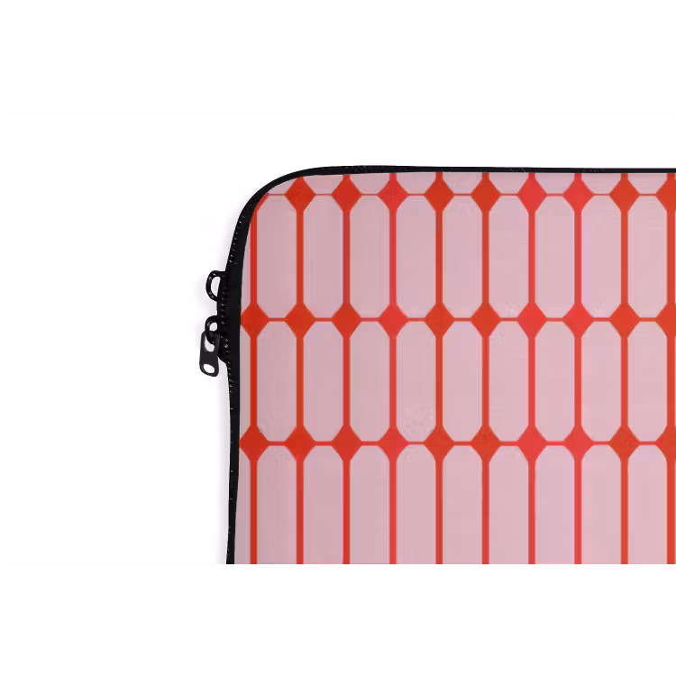 Laptophoes - Geometrisch - Minimalistisch - Rood - Roze — 6