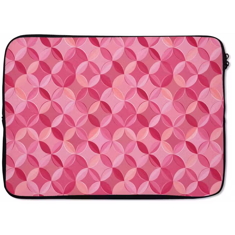 Laptophoes - Geometrisch - Mozaïek - Modern - Roze — 1
